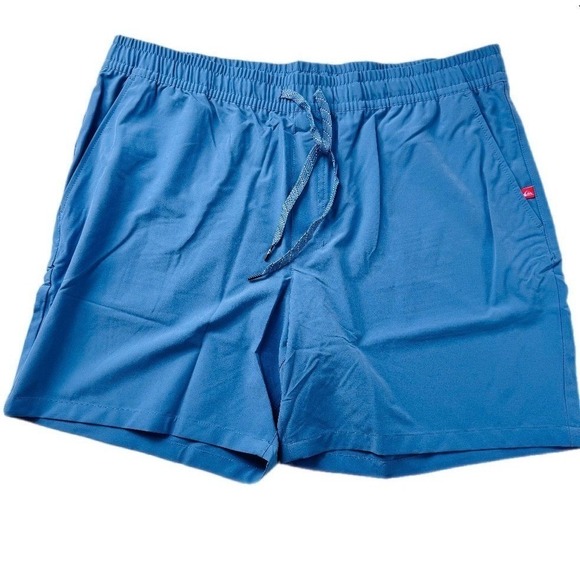Quiksilver Other - Quiksilver Board Shorts Mens XL Blue Hybrid Elastic Waist Swim Trunks Stretch